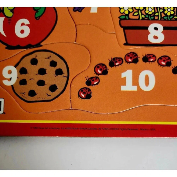 Vtg Rose Art Brand Set Of 3 Cardboard Frame Puzzle Ages 2 to 5 1993 USA - Picture 7 of 8